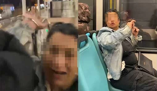 Alkollü Halde Metroya Binen Kadın Vatandaşlara Saldırdı