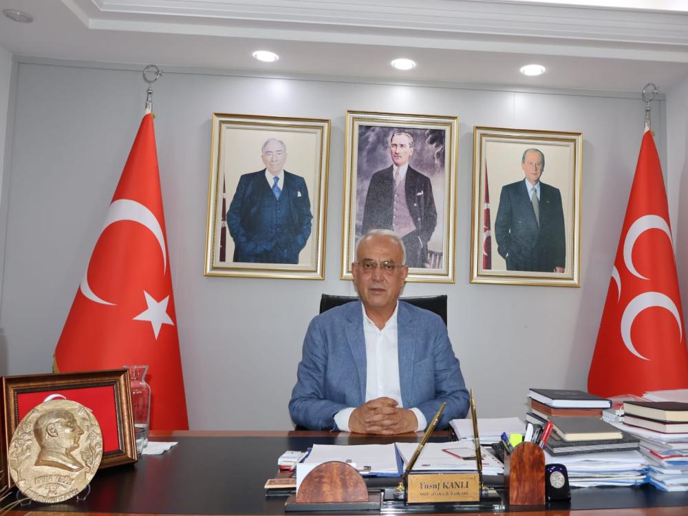 MHP Adana İl Başkanı Yusuf Kanlı'dan Zeydan Karalar’a ağır eleştiri!