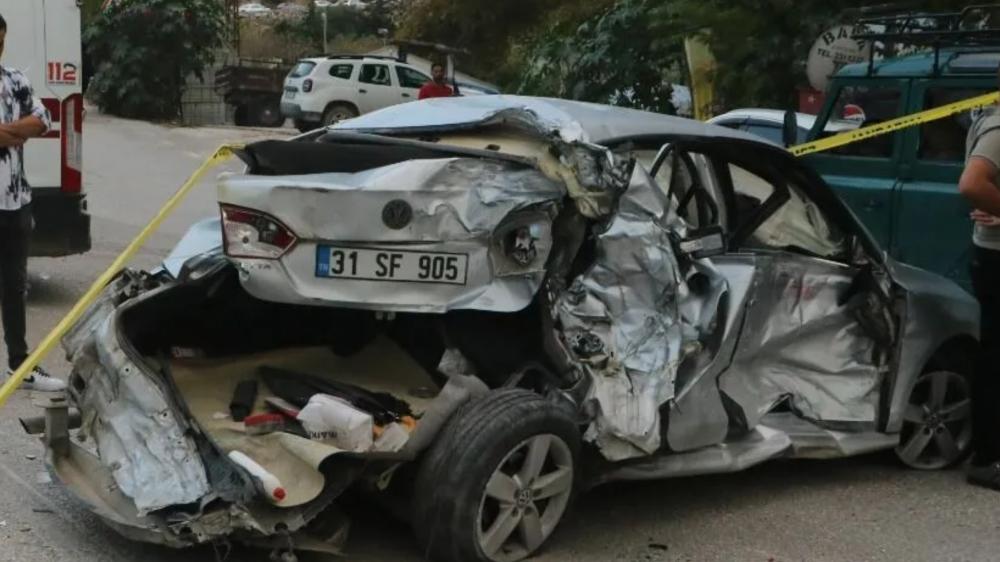 HATAY’DA FRENİ PATLAYAN KAMYON FECİ KAZAYA YOL AÇTI!