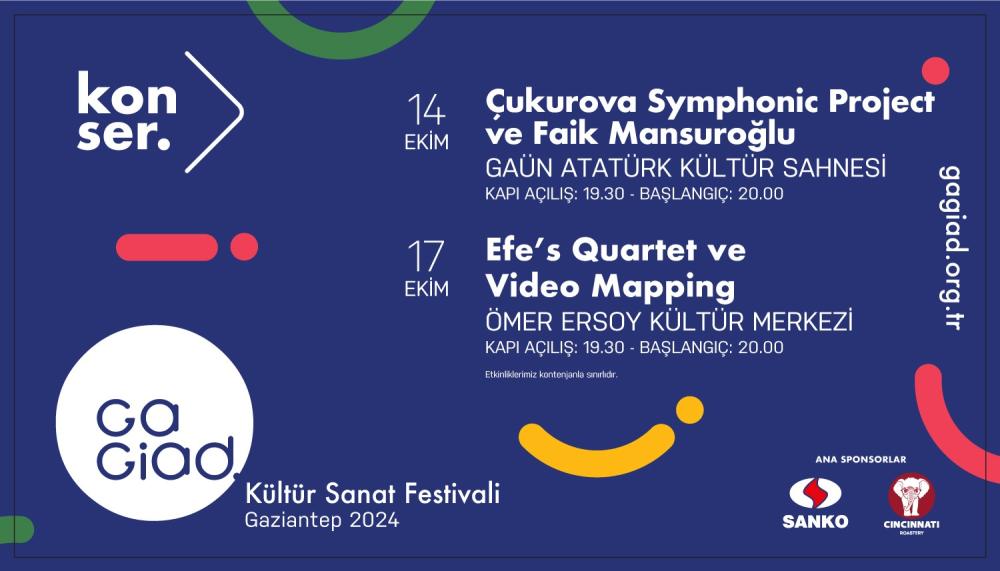 GAGİAD KÜLTÜR SANAT FESTİVALİ, GAZİANTEP'TE İKİNCİ KEZ KAPILARINI AÇIYOR