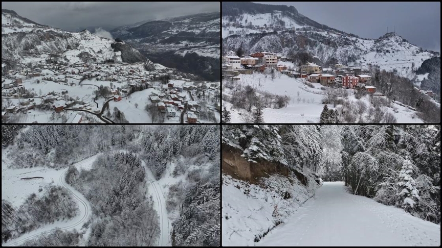 RİZE’DE 21 KÖY YOLUNDA KARLA MÜCADELE ÇALIŞMALARI SÜRÜYOR