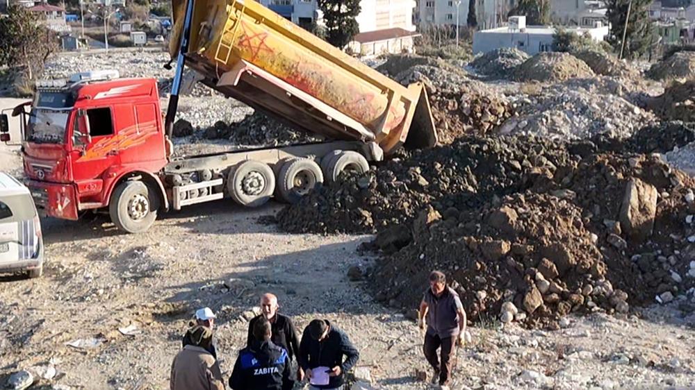HATAY’DA KAÇAK HAFRİYAT DÖKÜMÜNE DRONE İLE SUÇÜSTÜ
