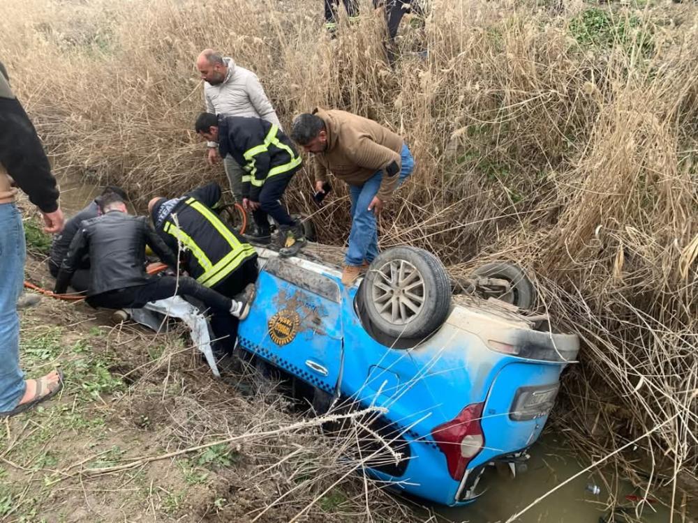 HATAY’DA FECİ KAZA: TİCARİ TAKSİ UÇURUMA YUVARLANDI