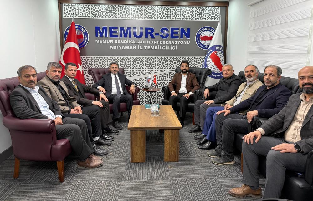 AHMET AYDIN’DAN MEMUR-SEN’E ZİYARET: “STK’LARIN KATKILARINI UNUTMAMALIYIZ”