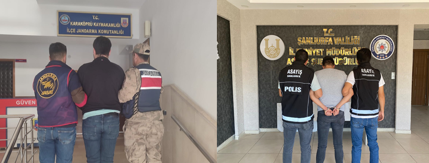 ŞANLIURFA’DA ORTAK OPERASYON: 25 SUÇLU YAKALANDI