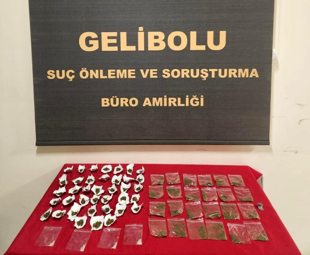 GELİBOLU’DA UYUŞTURUCU OPERASYONU: 66 FİŞEK ELE GEÇİRİLDİ