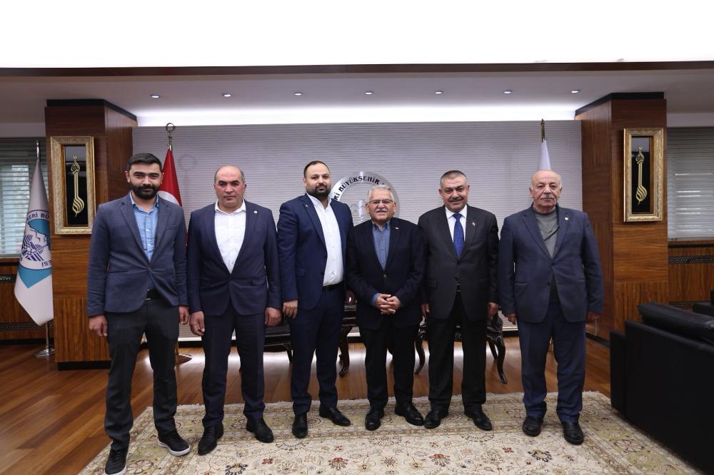 KAYSERİ’DE ZİRAAT ODASI BAŞKANLARINDAN BAŞKAN BÜYÜKKILIÇ’A ZİYARET
