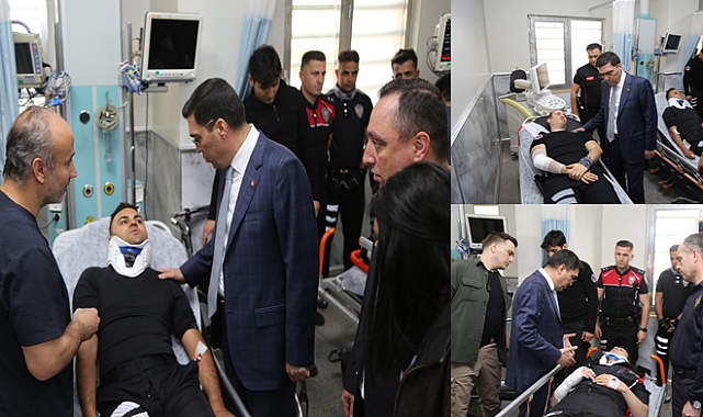 YUNUS TİMLERİ TRAFİK KAZASINDA YARALANDI, EMNİYET MÜDÜRÜ HASTANEYE KOŞTU