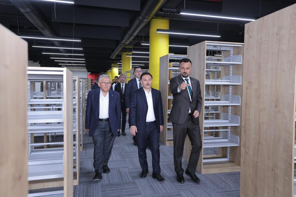 BAŞKAN BÜYÜKKILIÇ VE VALİ ÇİÇEK'TEN KAYSERİ'YE DEVASA KÜTÜPHANE MÜJDESİ