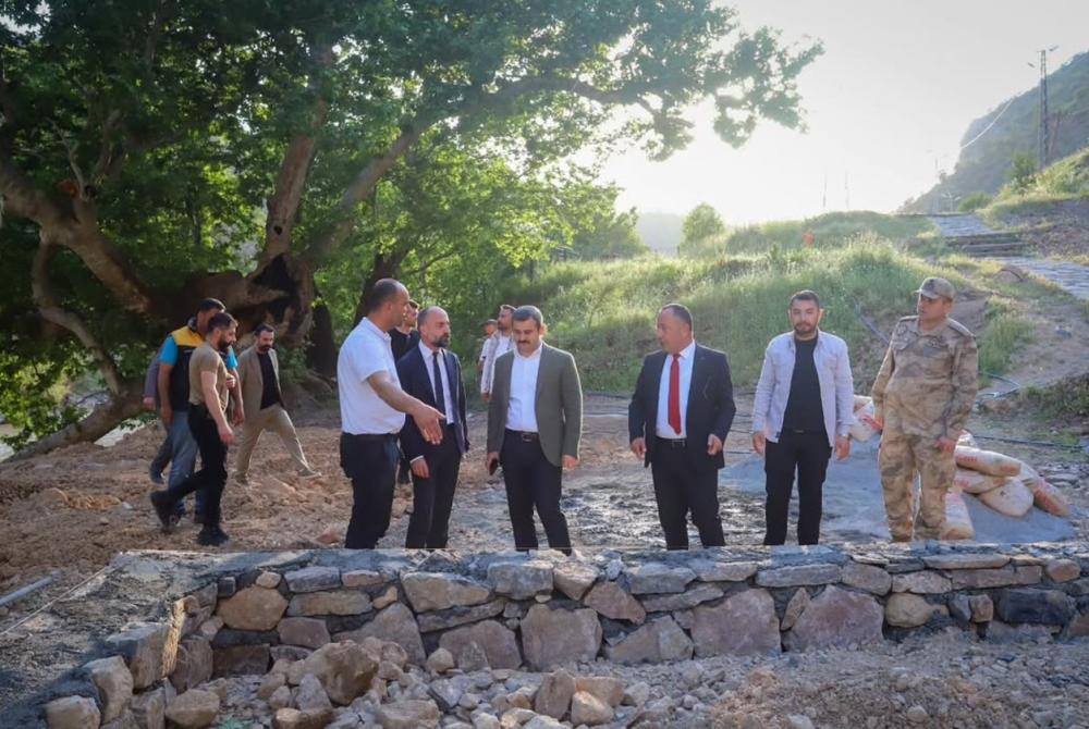 ÇUKURCA’DA SU SPORLARI PROJESİ KAPSAMINDA BUNGALOV EVLER İNCELENDİ