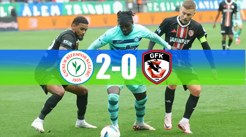 RİZE’DE GÜLÜMSETEN GECE: ÇAYKUR RİZESPOR, GAZİANTEP FK’YI 2-0’LA GEÇTİ