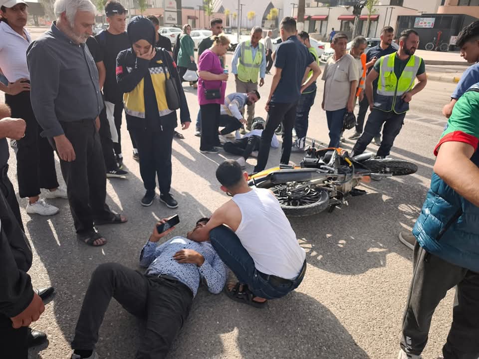 ADIYAMAN’DA TRAFİK KAZASI: 2 KİŞİ YARALANDI