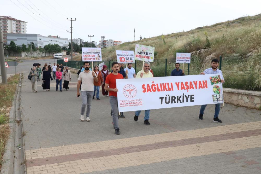 ADIYAMAN'DA “SAĞLIK İÇİN HAREKET ET” YÜRÜYÜŞLERİ DÜZENLENDİ