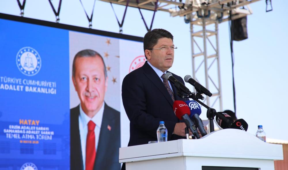 ERZİN VE SAMANDAĞ ADALET SARAYLARININ TEMELİ ATILDI