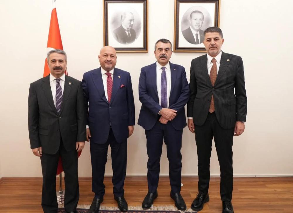 ADIYAMAN’A GÜÇLÜ EĞİTİM YATIRIMLARI: VEKİLLERDEN MİLLİ EĞİTİM BAKANI’NA ZİYARET