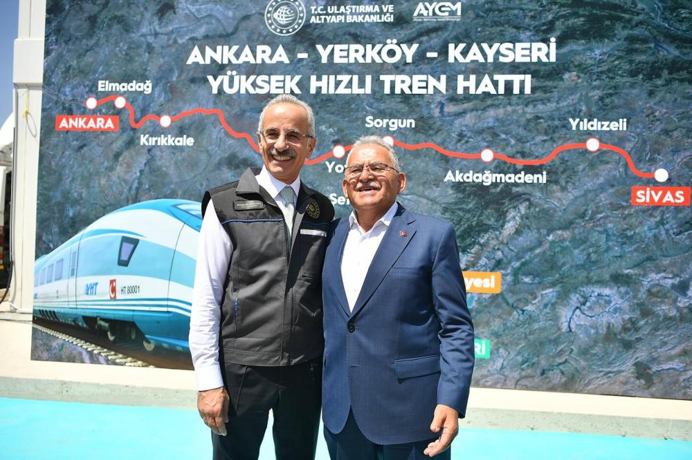 BAŞKAN BÜYÜKKILIÇ: “KAYSERİ, YÜKSEK HIZLI TREN İLE ANADOLU’NUN PARLAYAN YILDIZI OLACAK”