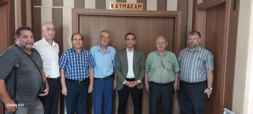 GELİBOLU KAYMAKAMI CİHAT KOÇ’A SİVİL TOPLUM DERNEĞİNDEN  ZİYARET