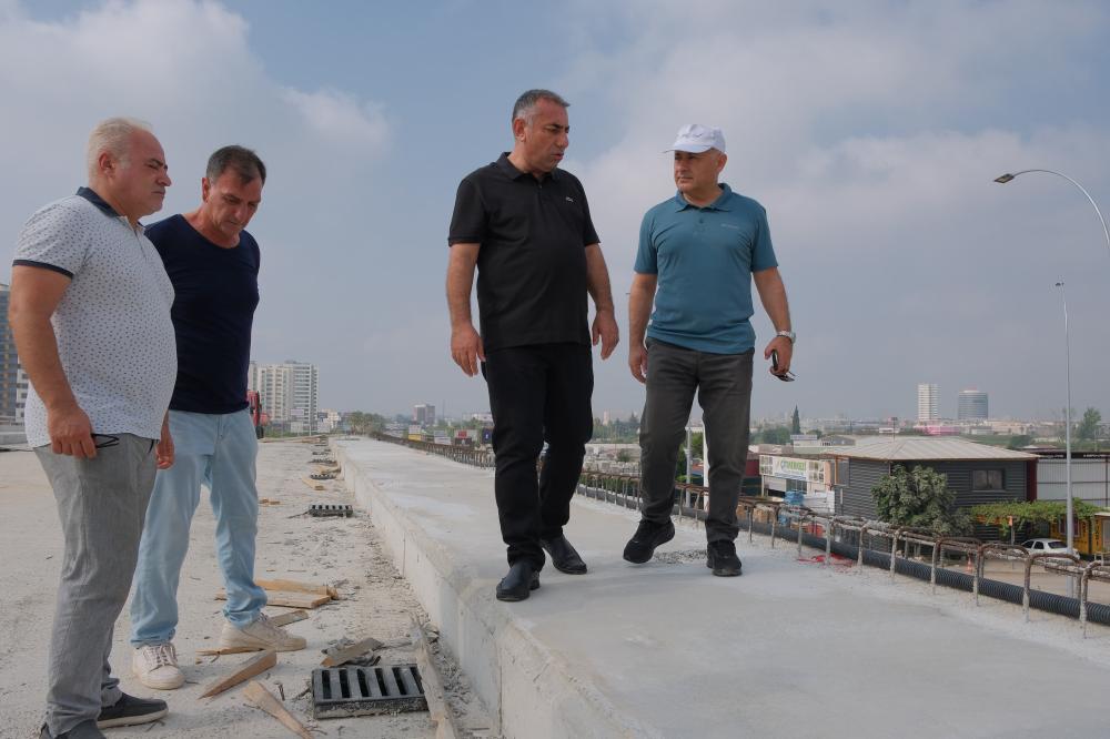 GÜNGÖR GEÇER, ÖĞRETMENLER BULVARI OTOBAN BAĞLANTISI KÖPRÜLÜ KAVŞAĞI ÇALIŞMALARINI DENETLEDİ