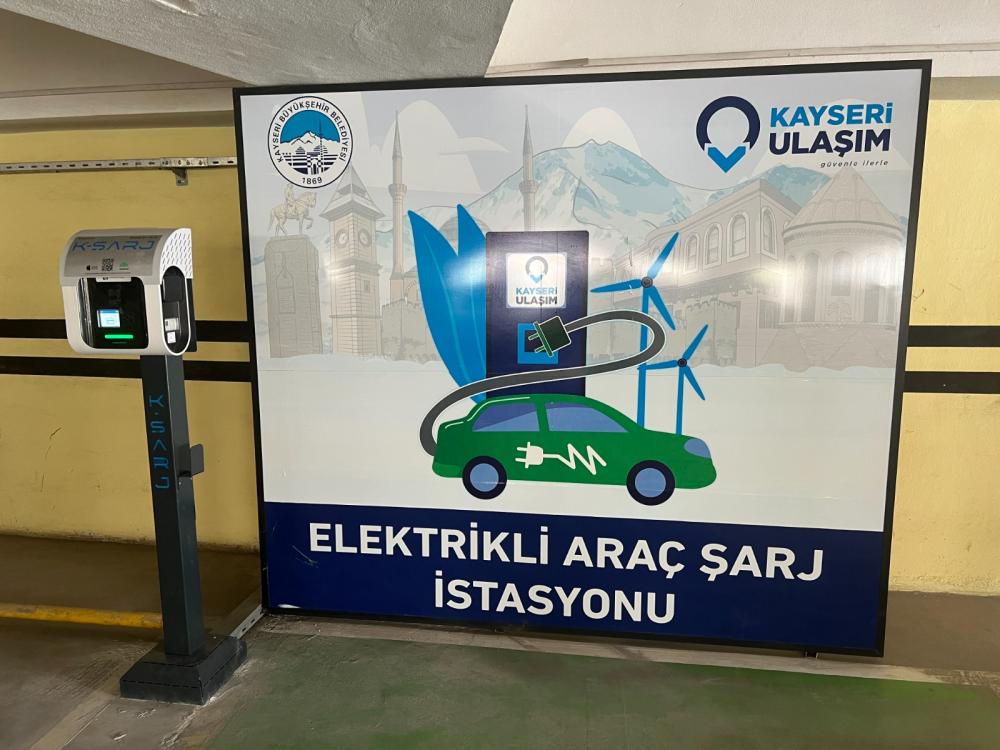 KAYSERİ ULAŞIM A.Ş. OTOPARKLARINA K-ŞARJ DESTEĞİYLE TEMİZ ENERJİ ALTYAPISI