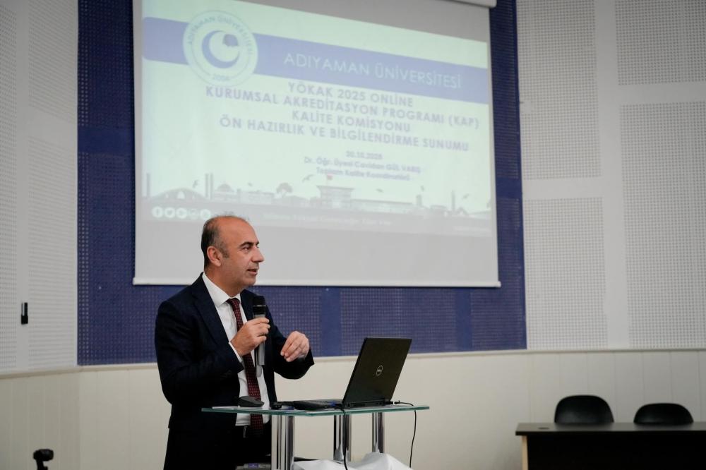 ADIYAMAN ÜNİVERSİTESİNDE KURUMSAL AKREDİTASYON SÜRECİ BİLGİLENDİRME TOPLANTILARI DEVAM EDİYOR