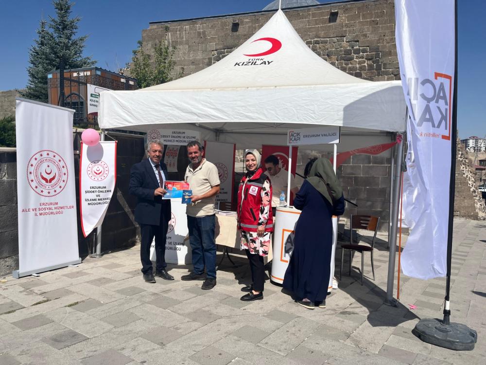 ERZURUM’DA KADINA YÖNELİK ŞİDDETLE MÜCADELE İÇİN AÇIK KAPI TANITIM SEFERBERLİĞİ