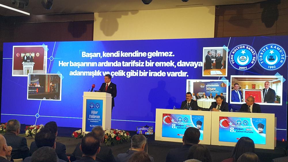 TÜRK KÜLTÜR SANAT-SEN GENEL KURULU ANKARA\'DA YAPILDI