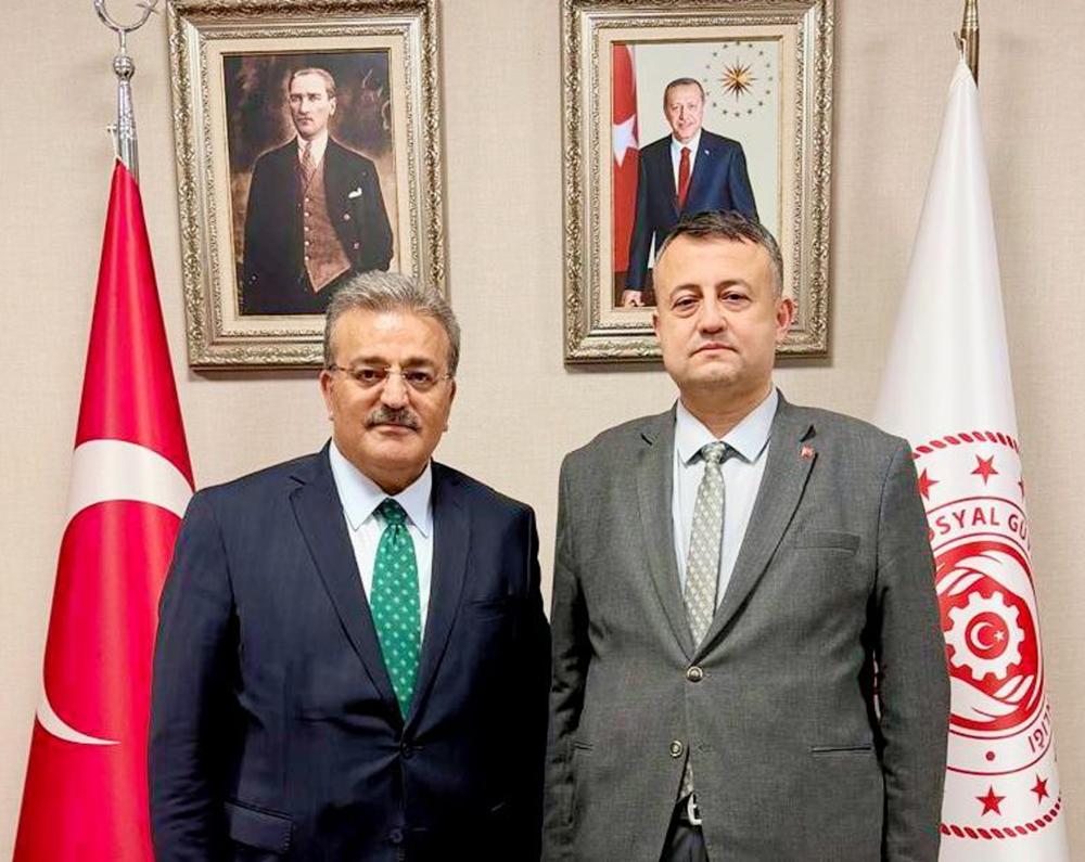 AK Parti İlçe Başkanından Çalışma ve Sosyal Güvenlik Bakan yardımcısına ziyaret: