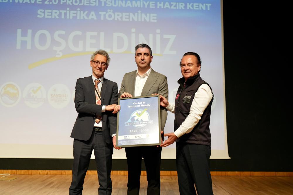 Kartal, ‘Tsunamiye Hazır Kent’ Sertifikası Alan İkinci İlçe Oldu