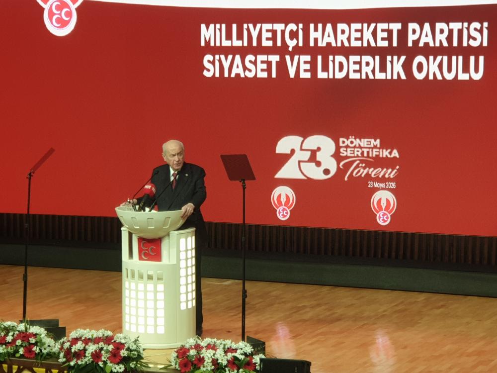 MHP GENEL BAŞKANI DEVLET BAHÇELİ MHP SİYASET VE LİDERLİK OKULUNUN SERTİFİKA TÖRENİNE KATILDI 