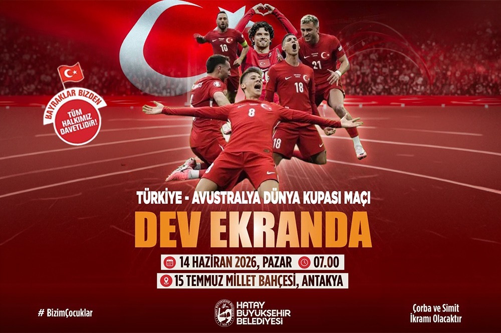 AY YILDIZLILAR DÜNYA KUPASINDA, HATAY TEK YÜREK EKRAN BAŞINDA