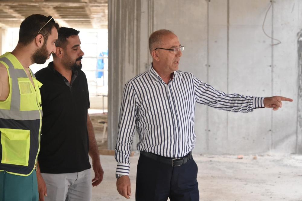 BAŞKAN YAPAR, YENİ HİZMET BİNASI’NDA DEVAM EDEN ÇALIŞMALARI İNCELEDİ