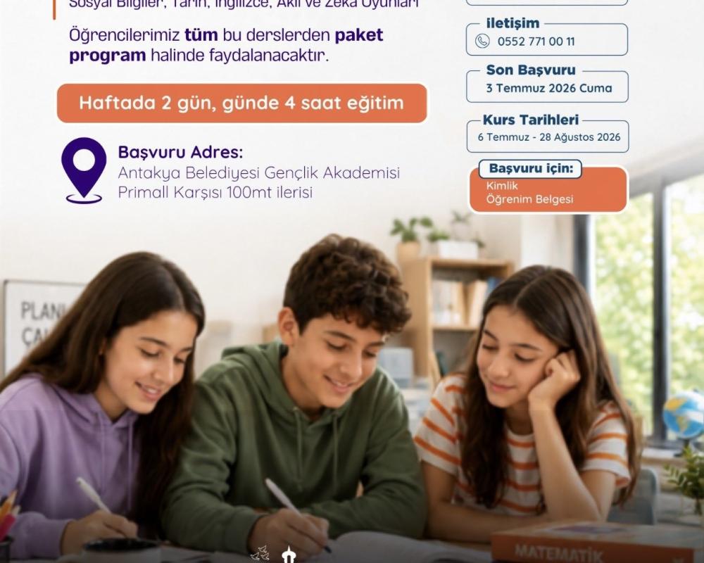 5-10. SINIF ÖĞRENCİLERİNE YÖNELİK EĞİTİM PROGRAMI BAŞVURULARI BAŞLADI