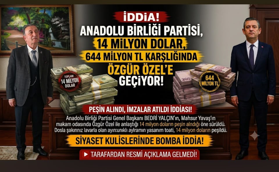 ANADOLU BİRLİĞİ PARTİSİ’NDE DEPREM! TOPLU İSTİFALAR PEŞ PEŞE GELDİ