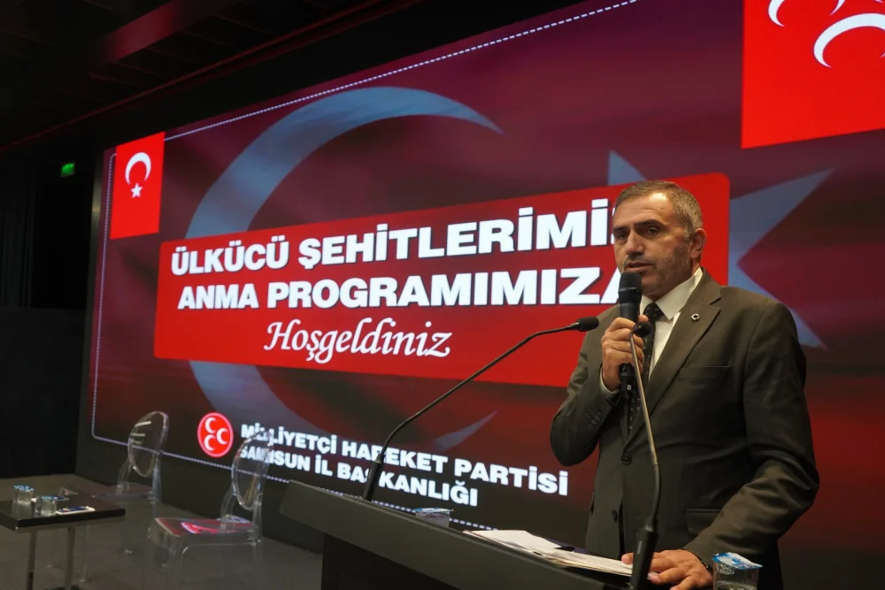 MHP Samsun İl Başkanlığı’ndan ‘Ülkücü Şehitleri Anma Programı’: Burhan Mucur’dan Birlik ve Saha Mesajı