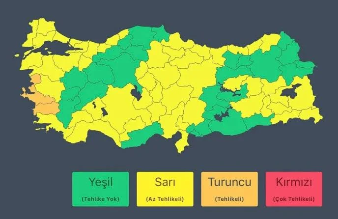 Meteorolojide Sarı, Turuncu, Kırmızı Kodlu Uyarılar Ne Anlama Geliyor?
